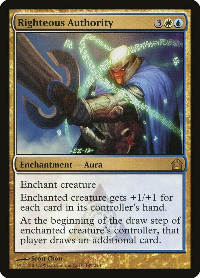 Image for Righteous Authority (189) [Return to Ravnica]
