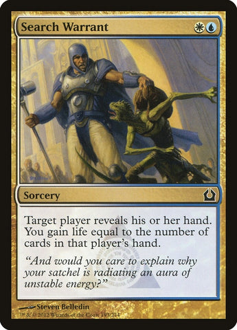 Image for Search Warrant (193) [Return to Ravnica]