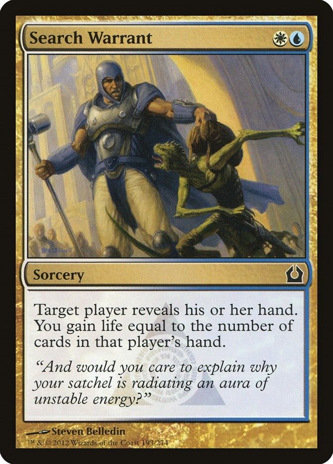 Image for Search Warrant (193) - Magic: The Gathering