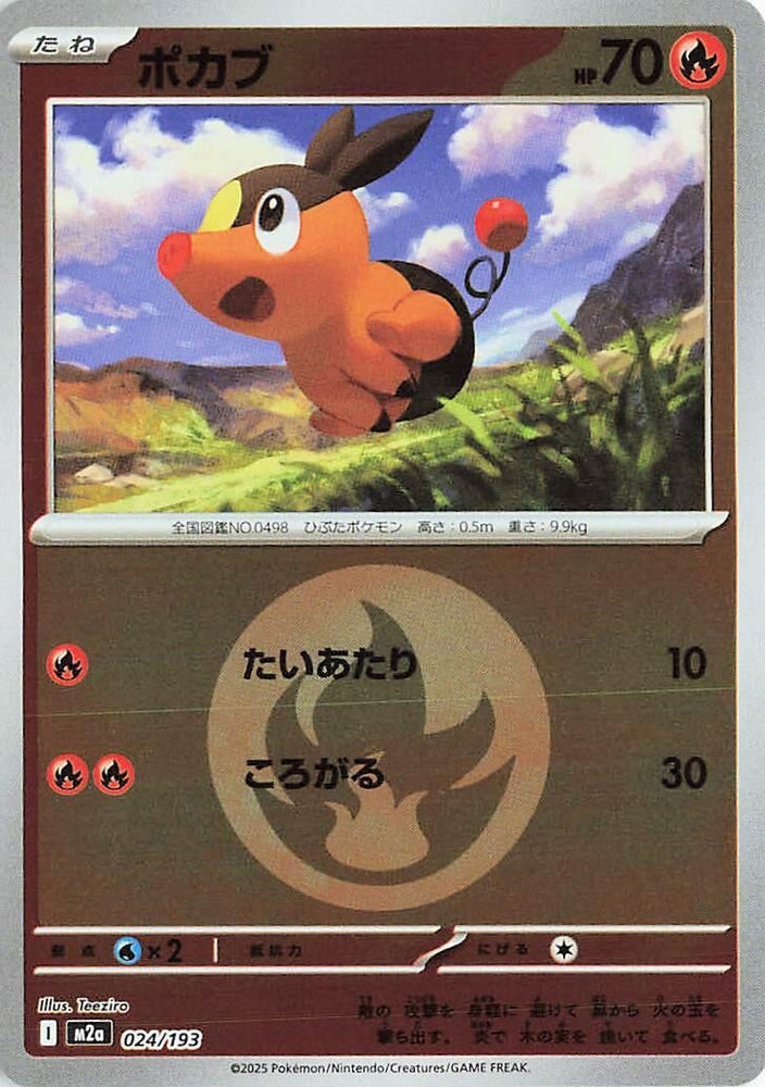 Tepig (Energy Symbol Pattern) (024/193) (M2a: High Class Pack: MEGA Dream ex)
