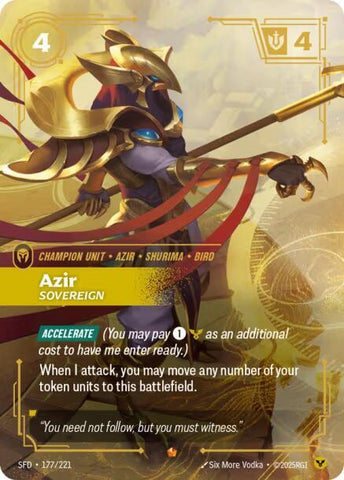 Azir - Sovereign (177/221) (Spiritforged)