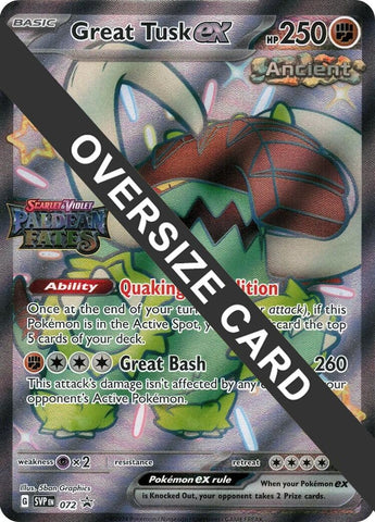 Image for Great Tusk ex - 072 (Paldean Fates Stamped) (072) - Pokemon