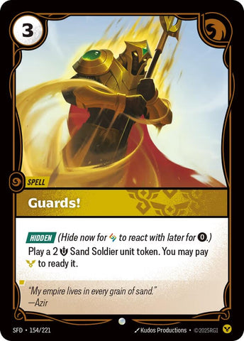 Image for Guards! (154/221) (Spiritforged) - Riftbound: League of Legends Trading Card Game
