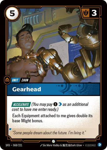 Image for Gearhead (068/221) (Spiritforged) - Riftbound: League of Legends Trading Card Game