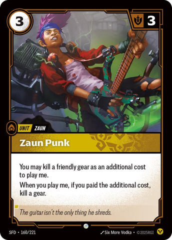 Image for Zaun Punk (160/221) (Spiritforged) - Riftbound: League of Legends Trading Card Game