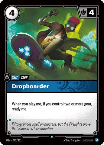 Image for Dropboarder (072/221) (Spiritforged) - Riftbound: League of Legends Trading Card Game
