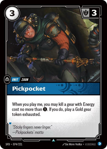 Image for Pickpocket (074/221) (Spiritforged) - Riftbound: League of Legends Trading Card Game