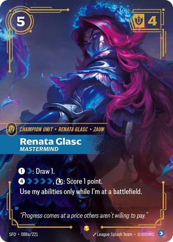 Image for Renata Glasc - Mastermind (Alternate Art) (088a/221) (Spiritforged) - Riftbound: League of Legends Trading Card Game