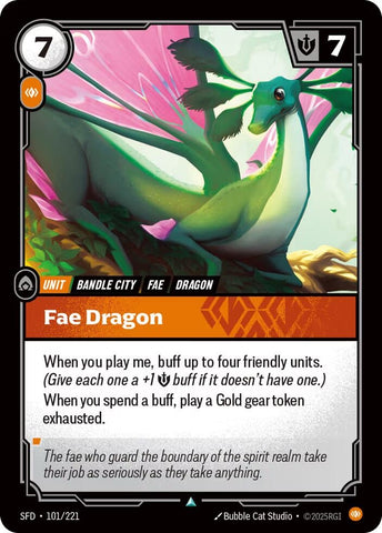 Image for Fae Dragon (101/221) (Spiritforged) - Riftbound: League of Legends Trading Card Game