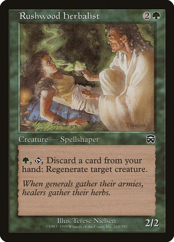 Image for Rushwood Herbalist (265) [Mercadian Masques]