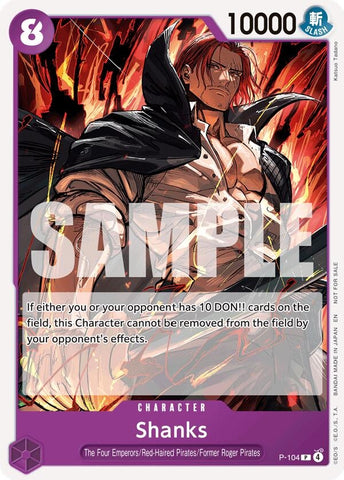 Image for Shanks (Store Tournament 2025 Vol. 4) (P-104) - One Piece Card Game