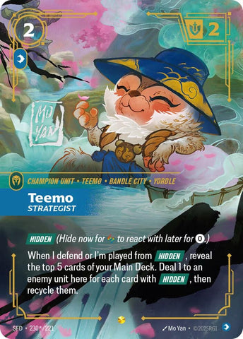 Image for Teemo - Strategist (Signature) (230*/221) (Spiritforged) - Riftbound: League of Legends Trading Card Game