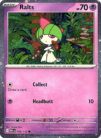 Image for Ralts (Cosmos Holo) (058/132) - Pokemon