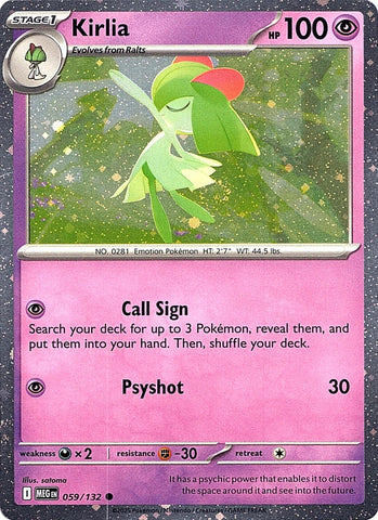 Image for Kirlia (Cosmos Holo) (059/132) - Pokemon