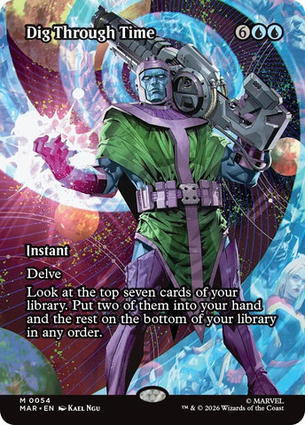 Image for Dig Through Time (Borderless) (54) - Magic: The Gathering