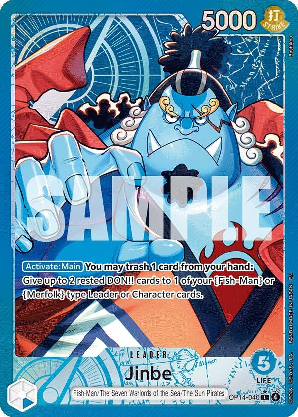 Image for Jinbe - OP14-040 (Alternate Art) (OP14-040) - One Piece Card Game