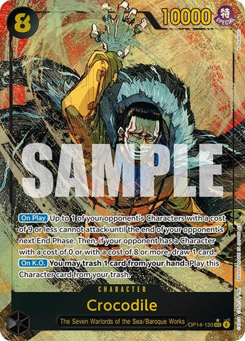 Image for Crocodile - OP14-120 (Alternate Art) (OP14-120) - One Piece Card Game