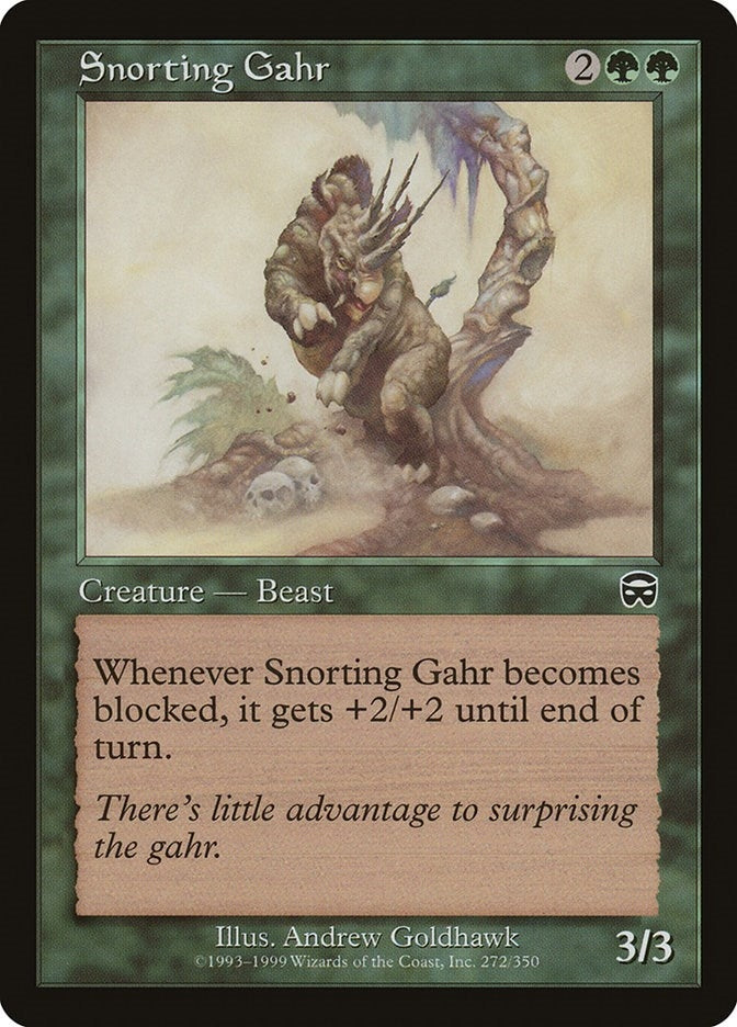 Image for Snorting Gahr (272) [Mercadian Masques]