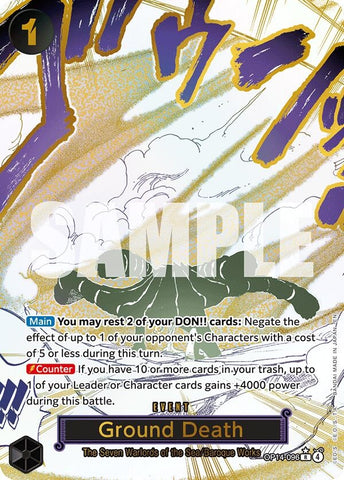 Image for Ground Death (Alternate Art) (OP14-096) - One Piece Card Game