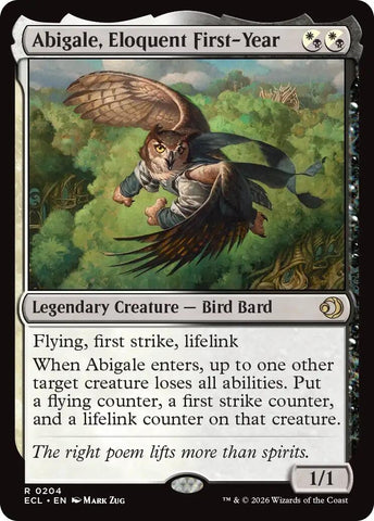 Image for Abigale, Eloquent First-Year (204) - Magic: The Gathering