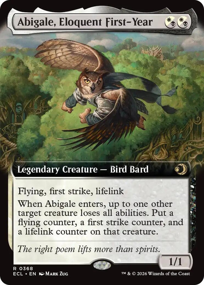 Image for Abigale, Eloquent First-Year (Extended Art) (368) - Magic: The Gathering