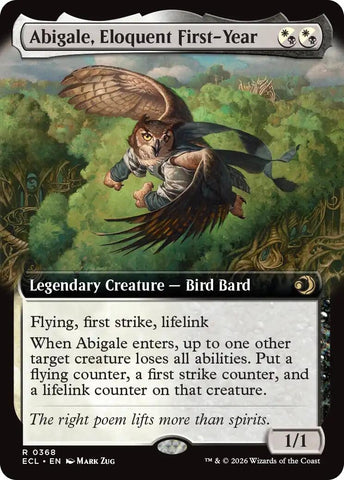 Image for Abigale, Eloquent First-Year (Extended Art) (368) - Magic: The Gathering
