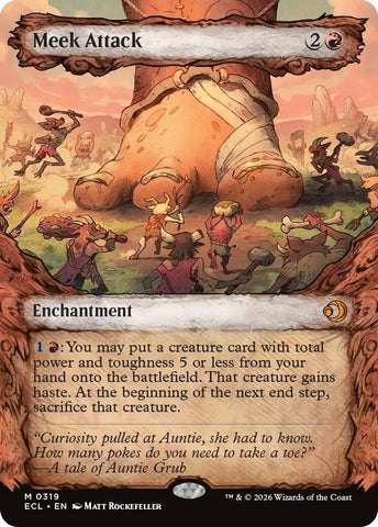 Image for Meek Attack (319) (Showcase) (319) - Magic: The Gathering