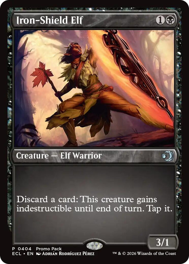 Image for Iron-Shield Elf (404) (Promo Pack: Lorwyn Eclipsed) (PPECL) - Magic: The Gathering