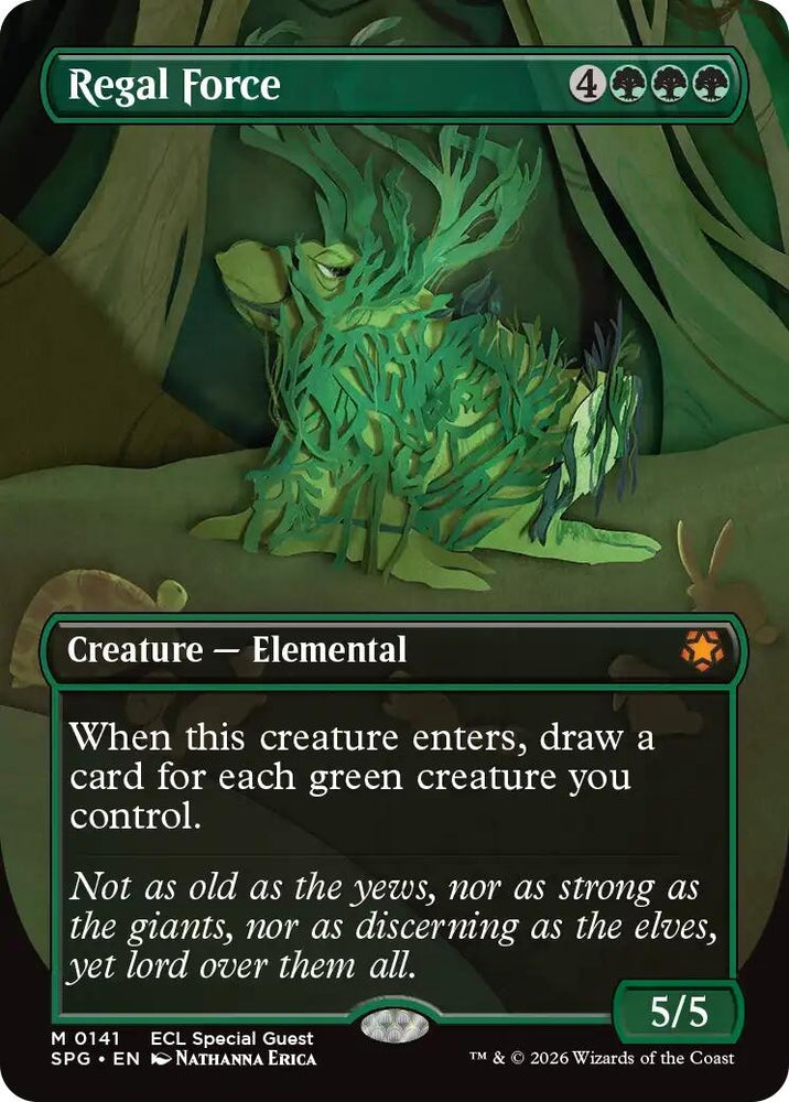 Image for Regal Force (Borderless) (141) - Magic: The Gathering
