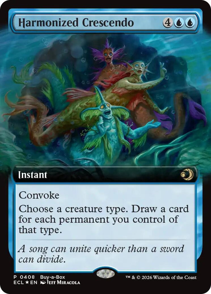 Harmonized Crescendo (Extended Art) (408) (Buy-A-Box Promos)