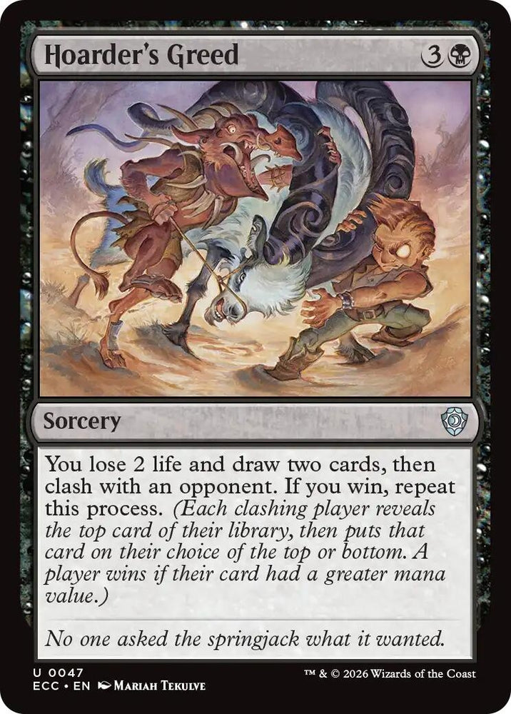Image for Hoarder's Greed (47) - Magic: The Gathering