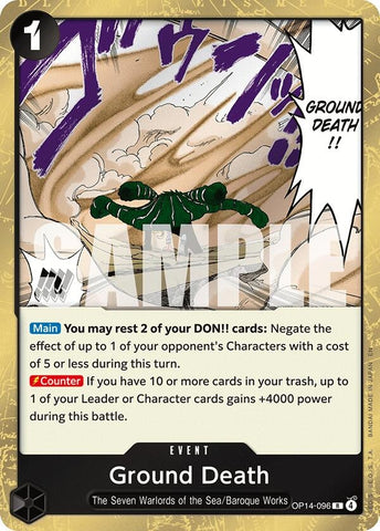 Image for Ground Death (OP14-096) - One Piece Card Game