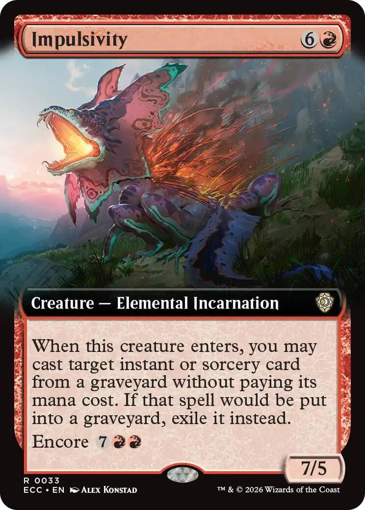 Image for Impulsivity (Extended Art) - Magic: The Gathering