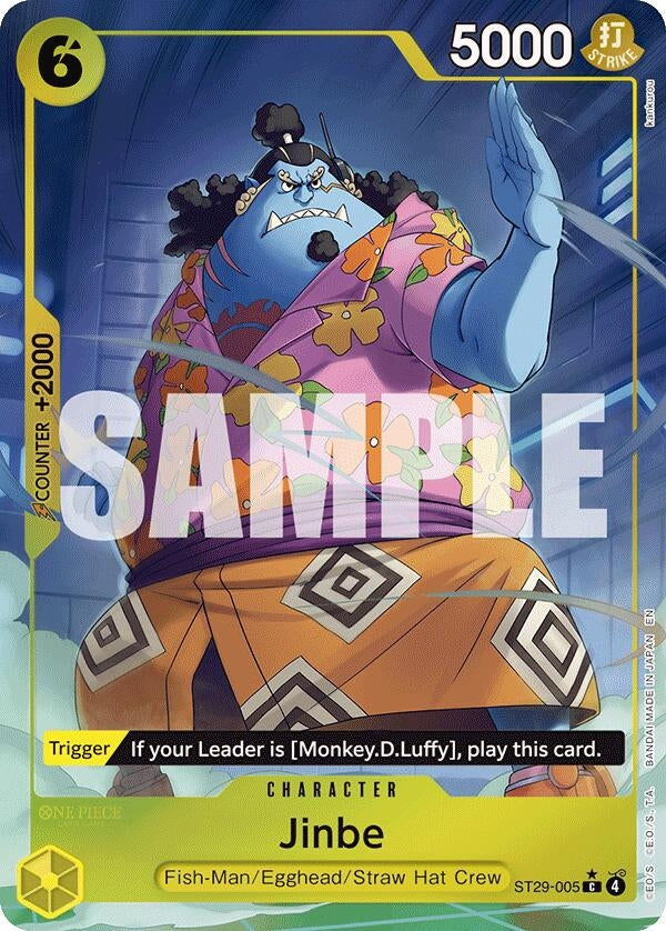 Image for Jinbe (Full Art) (ST29-005) (Starter Deck 29: Egghead) - One Piece Card Game