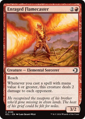Image for Enraged Flamecaster (135) (Lorwyn Eclipsed) - Magic: The Gathering
