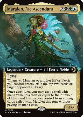 Image for Maralen, Fae Ascendant (Extended Art) (376) (Lorwyn Eclipsed) - Magic: The Gathering
