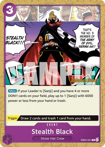 Image for Stealth Black (EB04-041) (The Azure Sea's Seven Release Event Cards) - One Piece Card Game