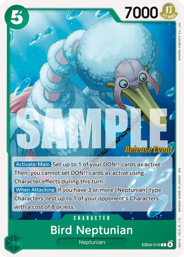 Image for Bird Neptunian (EB04-016) (The Azure Sea's Seven Release Event Cards) - One Piece Card Game