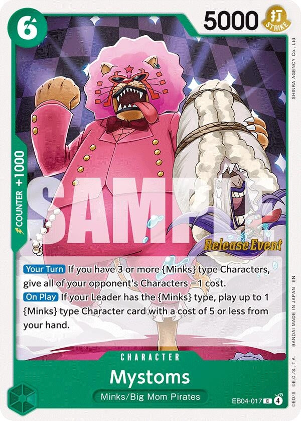 Image for Mystoms (EB04-017) (The Azure Sea's Seven Release Event Cards) - One Piece Card Game