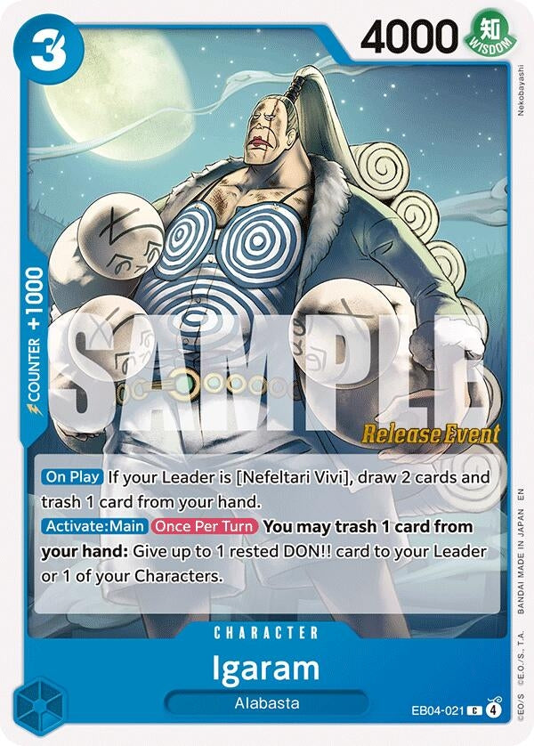 Image for Igaram (EB04-021) (The Azure Sea's Seven Release Event Cards) - One Piece Card Game