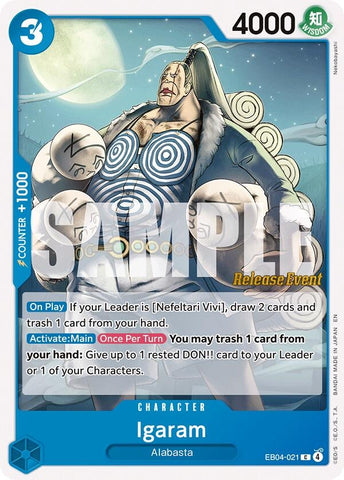 Image for Igaram (EB04-021) (The Azure Sea's Seven Release Event Cards) - One Piece Card Game
