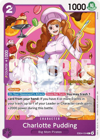 Image for Charlotte Pudding (EB04-034) (The Azure Sea's Seven Release Event Cards) - One Piece Card Game