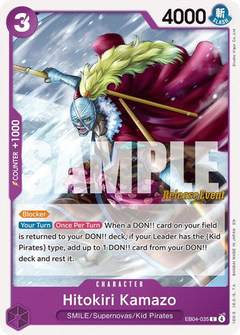 Image for Hitokiri Kamazo (EB04-035) (The Azure Sea's Seven Release Event Cards) - One Piece Card Game
