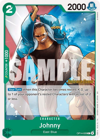 Image for Johnny (OP14-028) (The Azure Sea's Seven Release Event Cards) - One Piece Card Game
