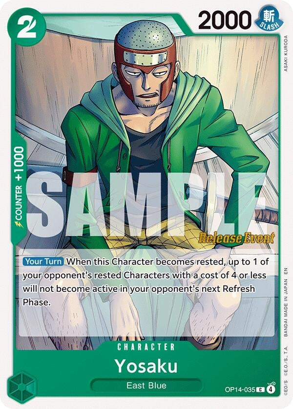 Image for Yosaku (OP14-035) (The Azure Sea's Seven Release Event Cards) - One Piece Card Game