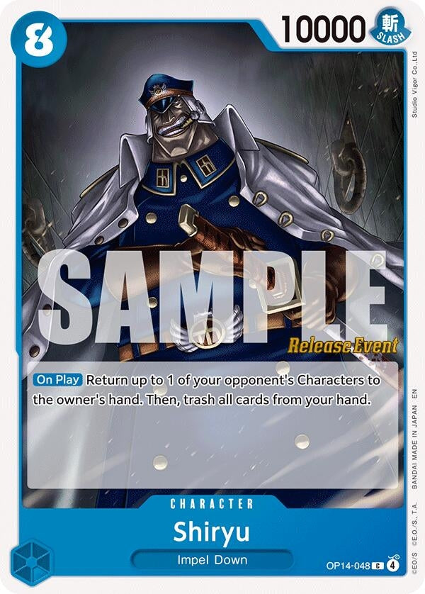Image for Shiryu (OP14-048) (The Azure Sea's Seven Release Event Cards) - One Piece Card Game