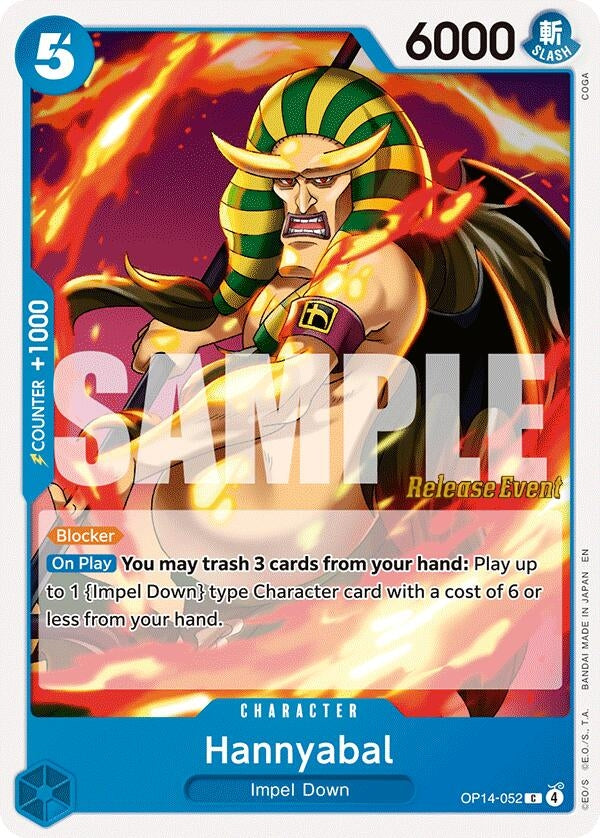 Image for Hannyabal (OP14-052) (The Azure Sea's Seven Release Event Cards) - One Piece Card Game