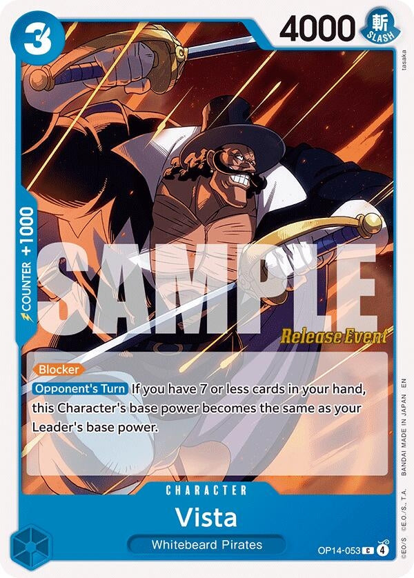 Image for Vista (OP14-053) (The Azure Sea's Seven Release Event Cards) - One Piece Card Game