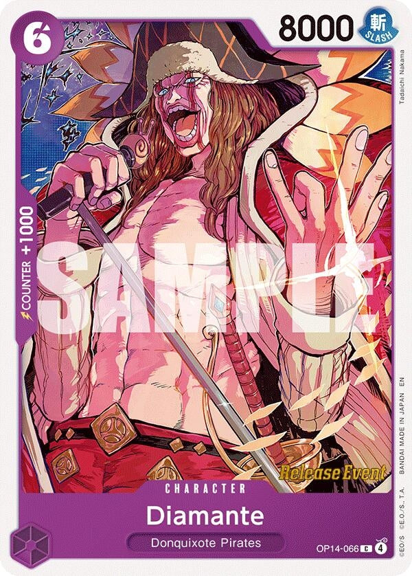 Image for Diamante (OP14-066) (The Azure Sea's Seven Release Event Cards) - One Piece Card Game