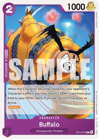 Image for Buffalo (OP14-070) (The Azure Sea's Seven Release Event Cards) - One Piece Card Game